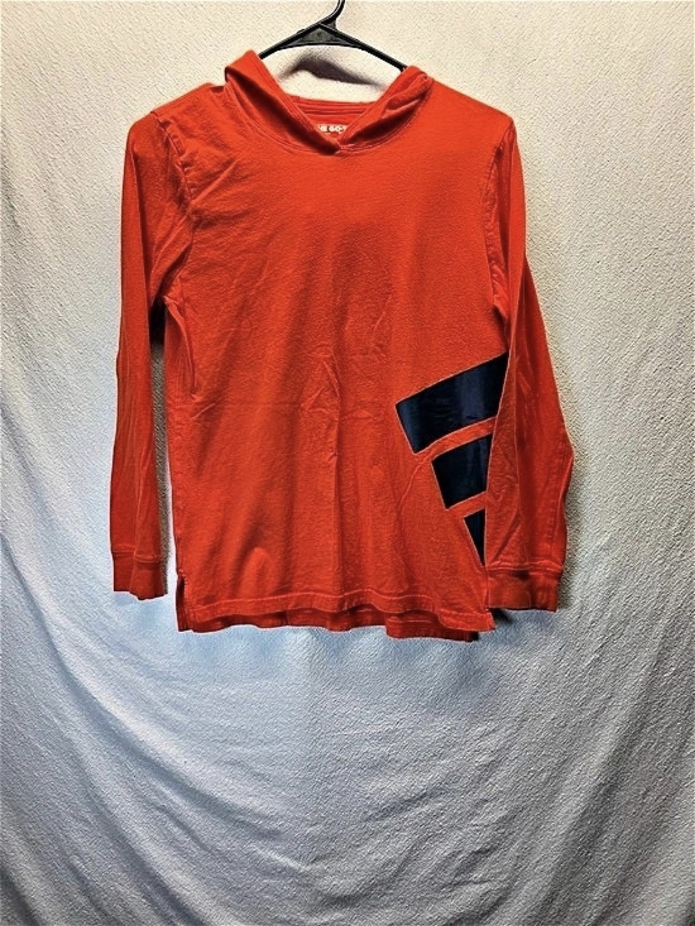 adidas The Go-To Tee Hoodie Orange & Black Girls Medium